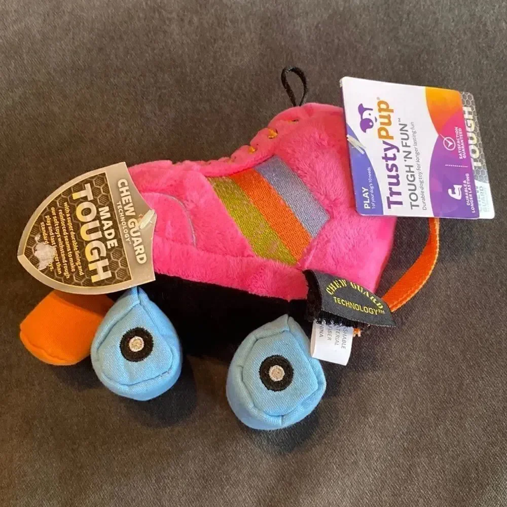 Trusty Pup Tough’NFun Durable Skate Dog Toy NWT